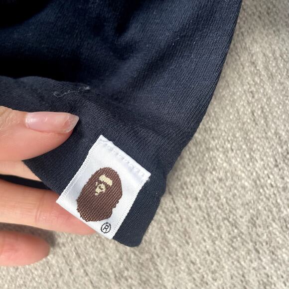 BAPE A Bathing Ape‎ Black Zip Graphic Tee Shirt Extra Large XL City Camo Shark - Picture 4 of 4